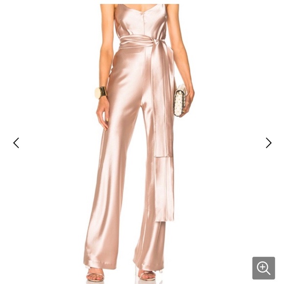 gold wide leg jumpsuit